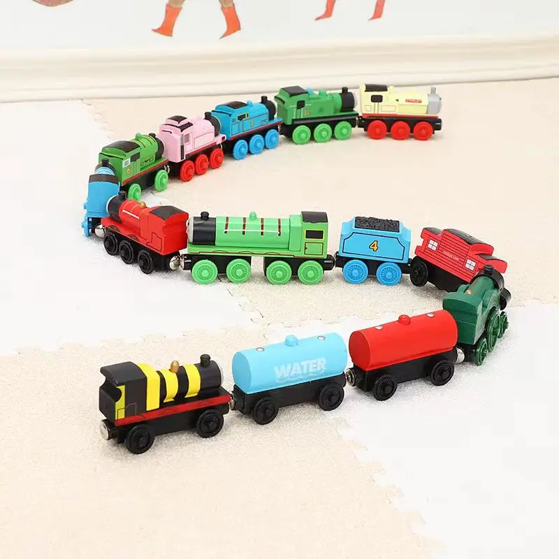 Thomas and Friends Wooden Train Model Toy Magnetic Molley Gold Diesel Lady Toby Rail Educational Toys For Children Birthday Gift