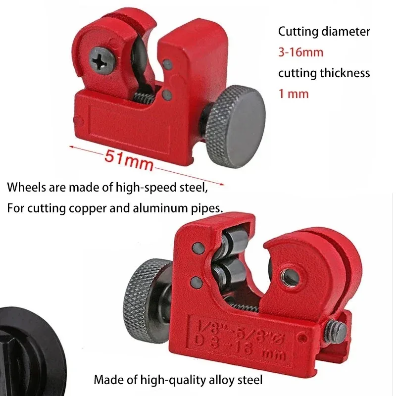 3-16/3-22/3-28 Pipe Cutter Light Zinc Alloy Metal Pipe Cutter Pipe Cutter V2 Small Copper Pipe Cutter Arrow Cutter image 5