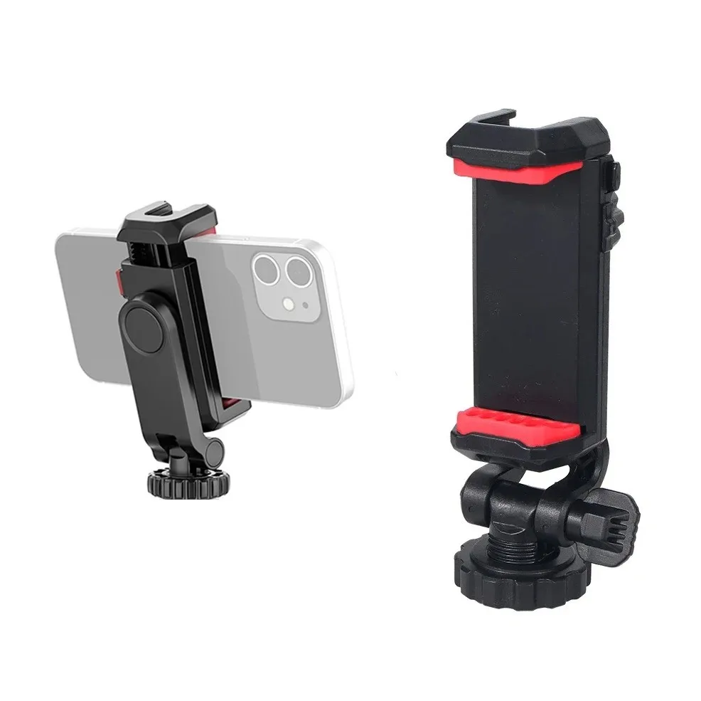 360 درجة تدوير الهاتف جبل حامل ترايبود آيفون 14 13 12 برو ماكس الهاتف الذكي مع الحذاء البارد ل Mic ضوء الهاتف كليب