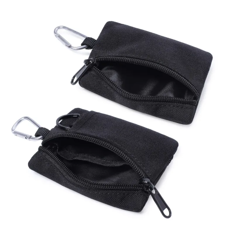 Porte-monnaie en toile pour hommes, petit portefeuille, sac de rangement pour sports de plein air, petit sac suspendu, sac à clés, mini sac de sport