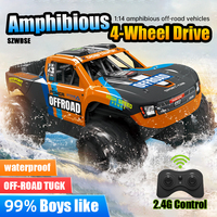 JJRC NEW Q205 1:14 4WD Waterproof Remote Control Toy 2.4G Amphibious Short Truck Off-road Climbing Vehicle For Kids Toys Gift