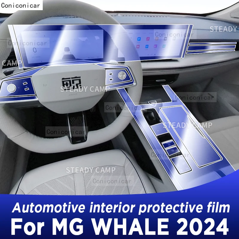 For MG WHALE 2024 Panel Dashboard Navigation Automotive Interior Protective Film TPU Anti-Scratch Accessories