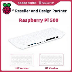 Original Raspberry Pi 500 Keyboard Computer Laptop -US & UK & EU Version Desktop kit,2.4GHz quad-core processor 8GB RAM, Dual 4K