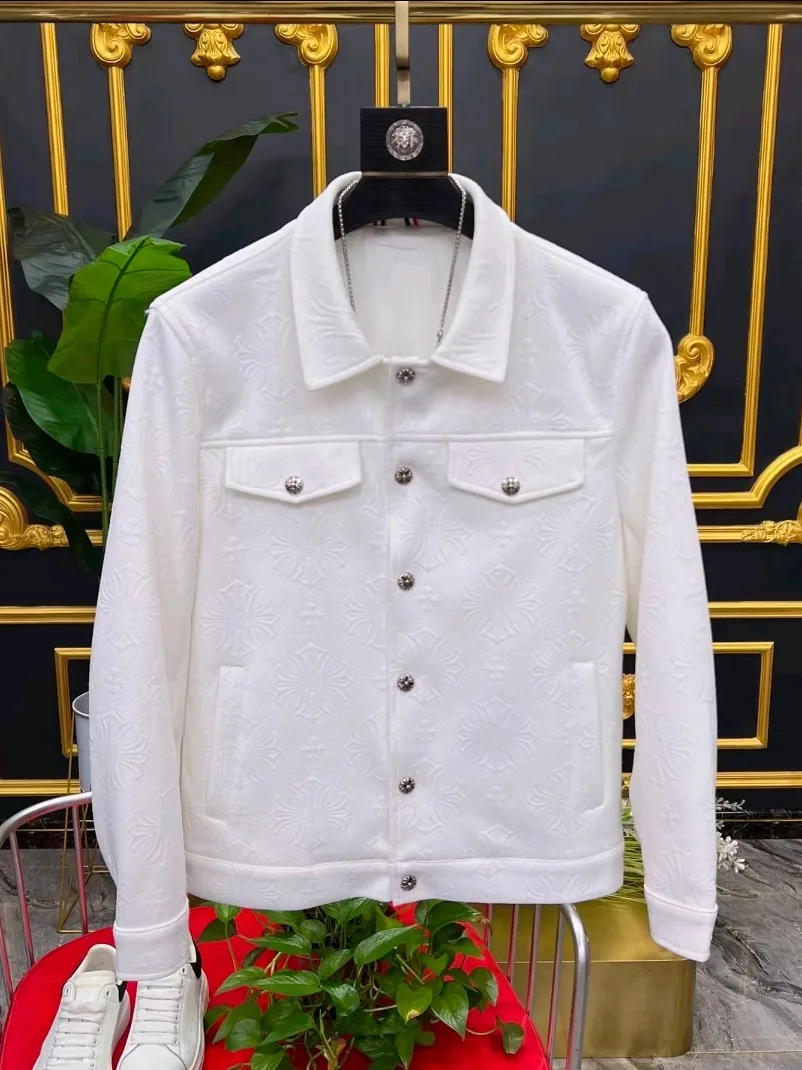 

Fall New Men's Casual Lapel Jaet Comfortable Faion High Quali Trendy Slim Fit Antimicrobial Youth ular Outerwear