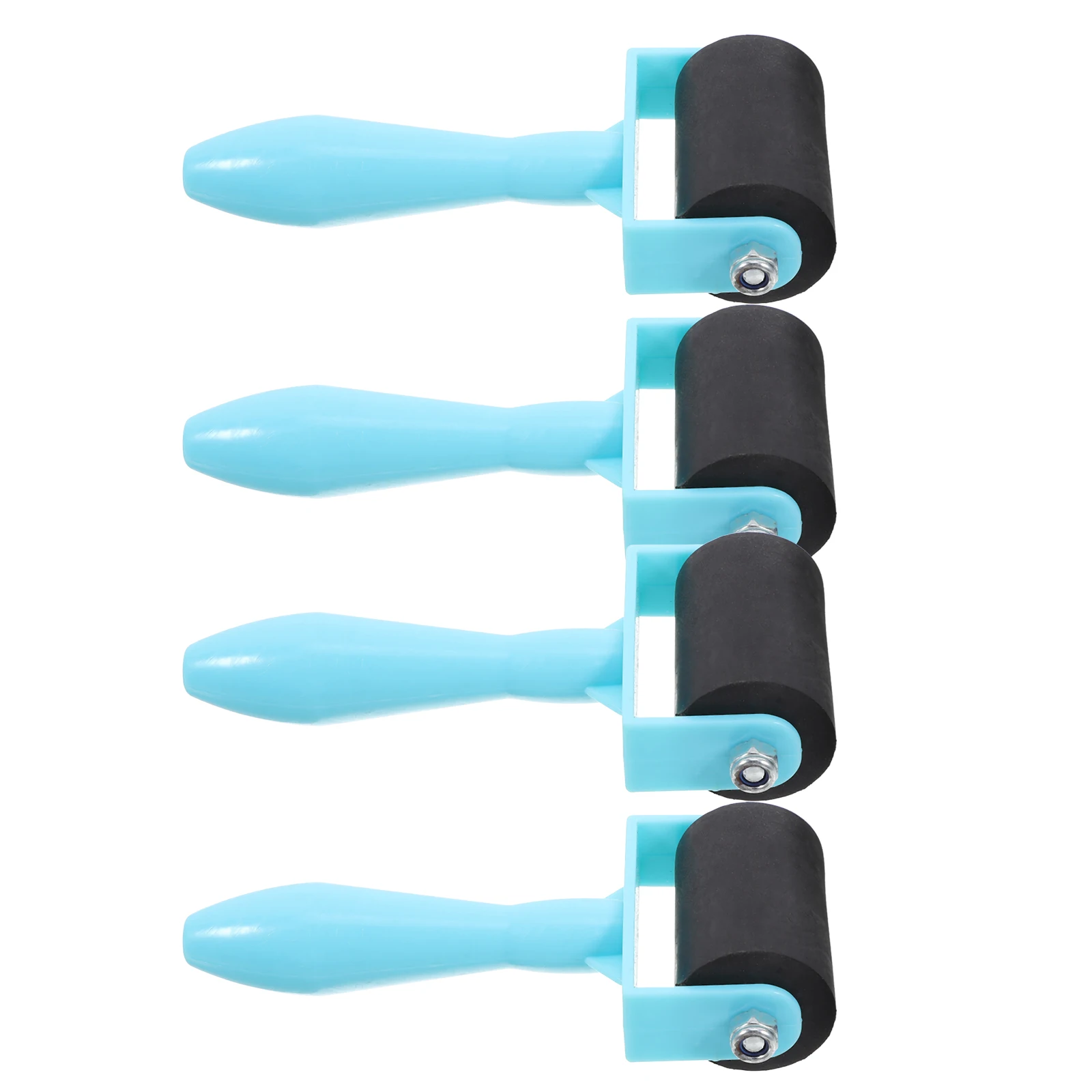 4pcs Household Rollers Wear-Resistant Craft Roller For Scrapbooking Printing Stamping Tools Portable Rubber Manual