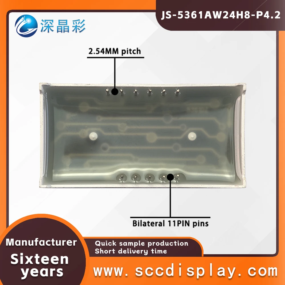 Factory direct JS-5361AW digital display LED high brightness digital tube 0.56-inch three decimal display screen