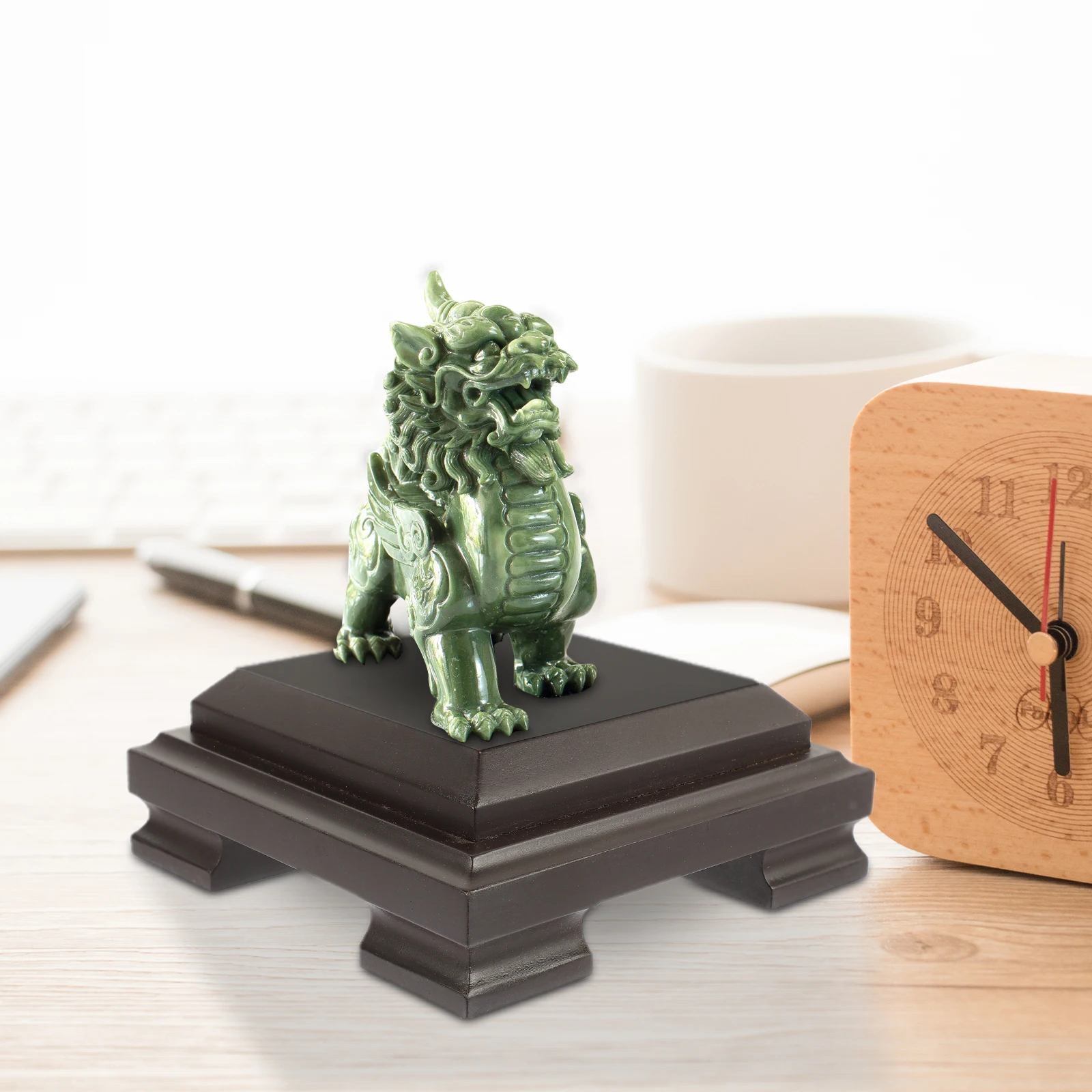 

Wooden Base Crafts Vase Holder Stand Fish Tank Pedestal Display Centerpiece Plant Riser Square Wooden Display Base Handicraft