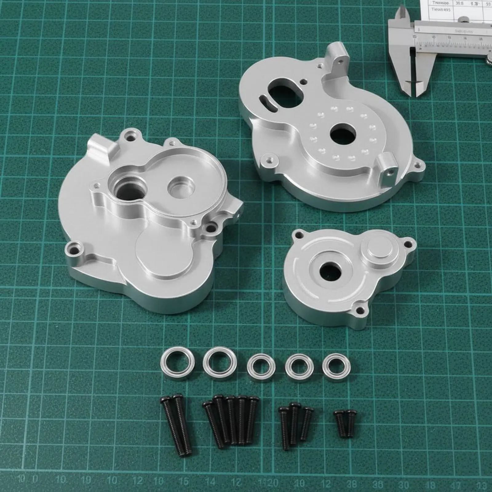 

Aluminum Engine Gearbox Case Includes Bearing Bearings 1/12 Scale Crawler Gearbox Case RC Car Drive System Shell Improves