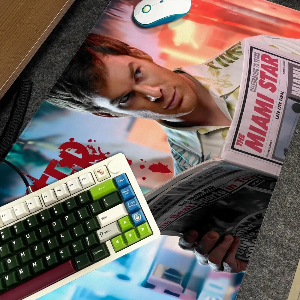 

TV Show D-Dexter Mouse Pad Xxl Computer Large Size Non-slip Gamer Keyboard 90x40cm Art Design HD Deskmat