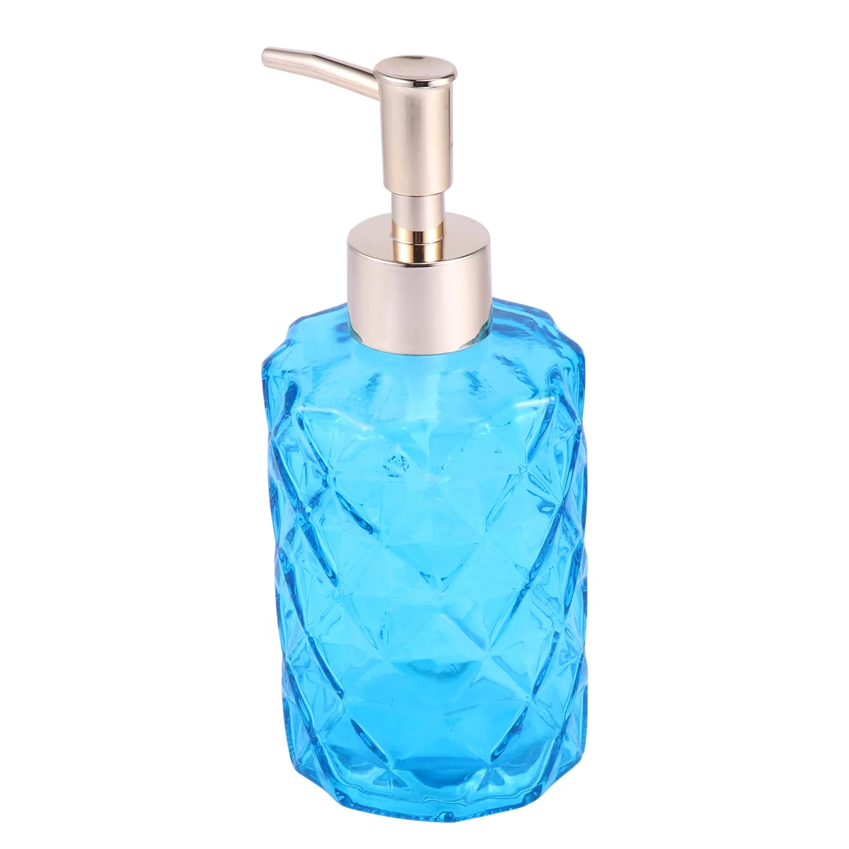 330ml Blue Glass Lotion Bottle Reusable Eco-Friendly Storage Home Lotion Container Bottle Glass Container