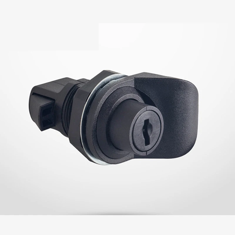 

MS750 Black Cam Lock Switch Electrical Cabinet Door Lock Industrial Distribution Box Lock Push Type Plastic Press Lock