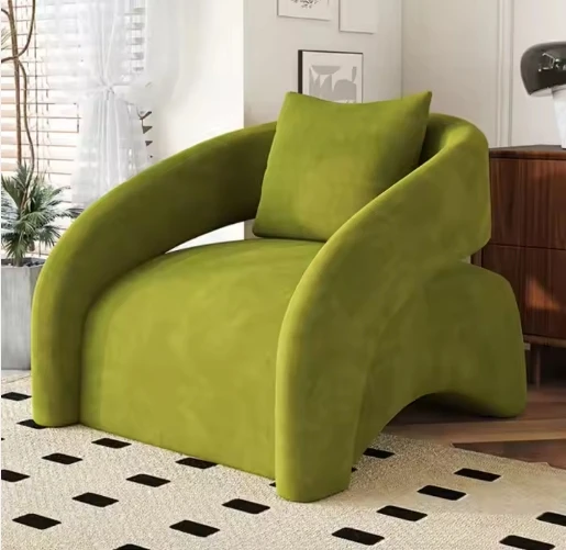 

Горячие продажи, современный трансформируемый диван, небольшая семейная гостиная и балкон, ткань для отдыха, один ленивый стул, дизайн, производитель