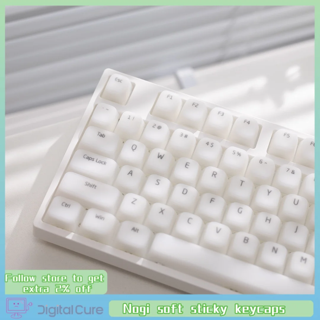 nogi tecla de teclado mecanico transparente toque suave abs material silicone adaptar se a 61 teclas 87 teclas 108 teclas 01