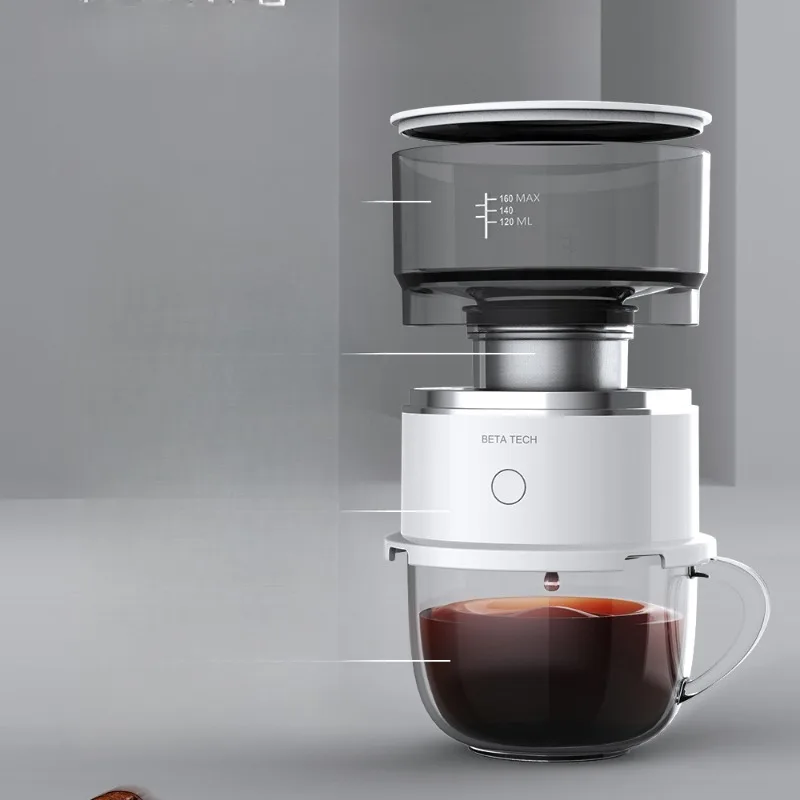 Coffe Makers 304 Stainless Steel Mini Brewing Machine Grinding Fully Automatic Manual Flushing Drip Precise Water Temperature