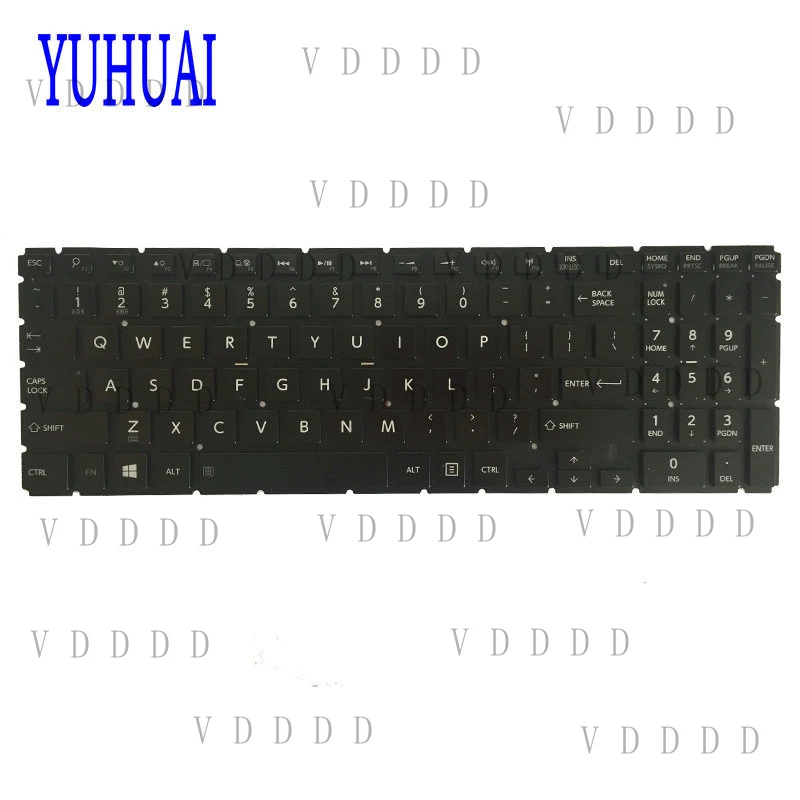 L... New for Toshiba Satellite L70-C L75-C P50-C P55-C P55W-C Keyboard US Backlit