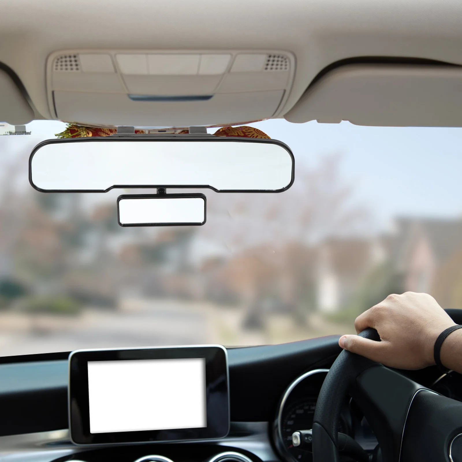 

Car Rear View Mirror Ultra Clear Driver Safety Inside Auto Rearview Mirror Stable Installation Car Supplies Vehicles Supplies