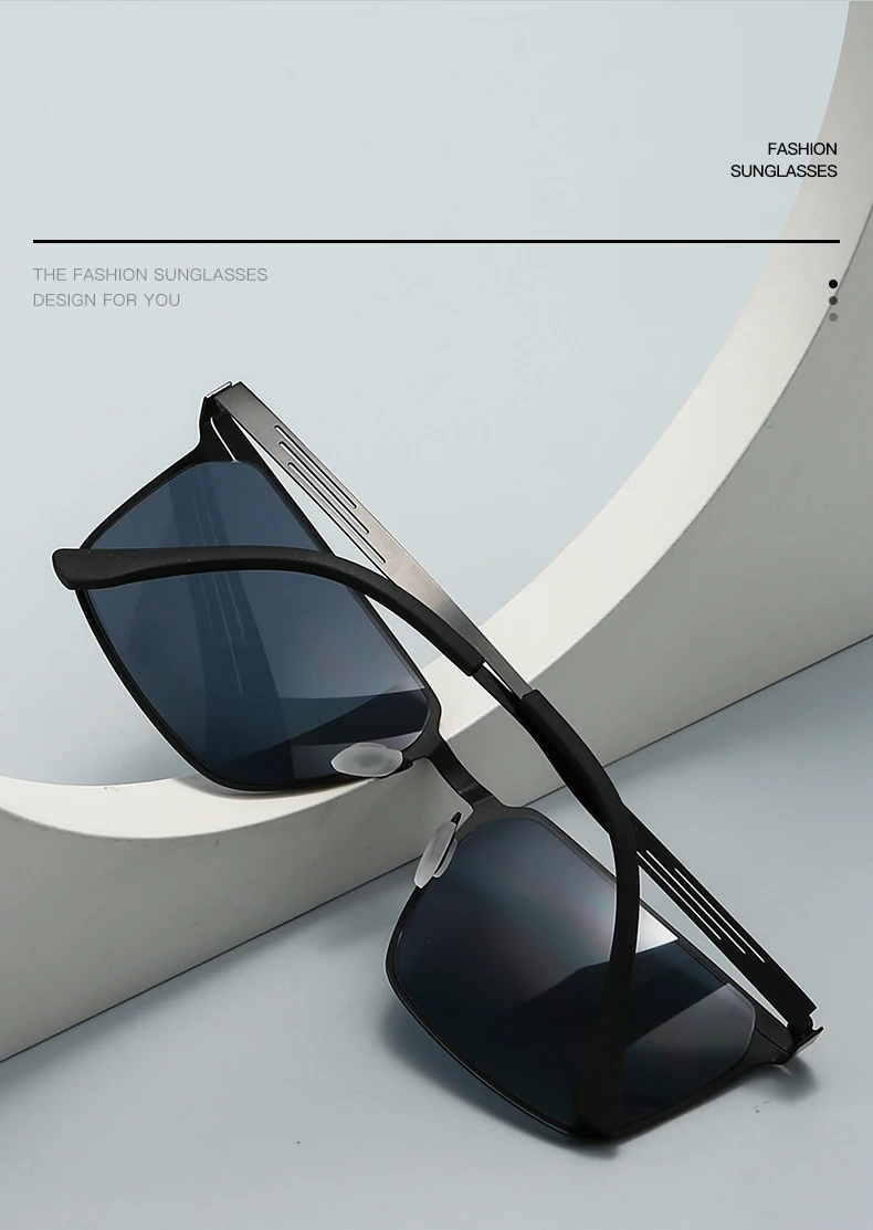 Neue Herren-Sonnenbrille aus Metall – modische Outdoor-Freizeitbrille, UV-Schutz, geeignet zum Fahren und Angeln 5133 – Detail 5