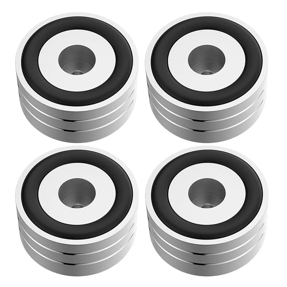 

4Pcs Non-Slip Speaker Isolation Feet Pads with Rubber Rings for Speakers Amplifier Vibration Dampening Stabilizer Supports