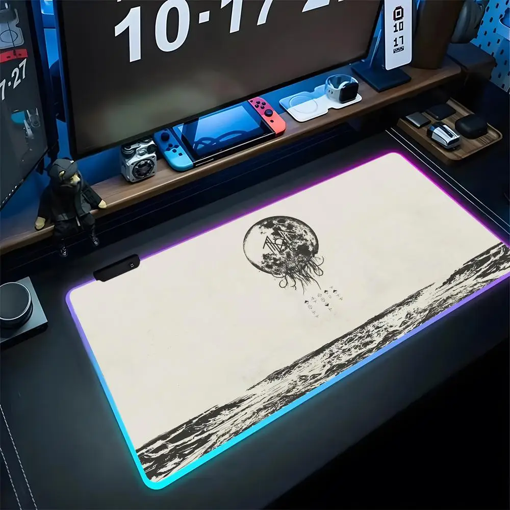 

Band S-Sleep Even In Arcadia Token Mouse Pad Diy Printing Gaming Rgb Mousepad Backlit Keyboard Gamer Girl Xxl Laptop Mat Table P