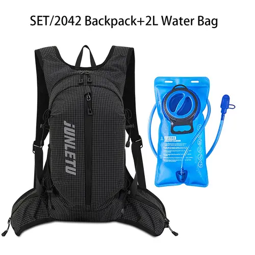 Ultra-light Cycling Backpack with 2L Water Bag Set Breathable Rucksack Hydration Drinking Knapsack Water Replenishment Daypack - Image 3