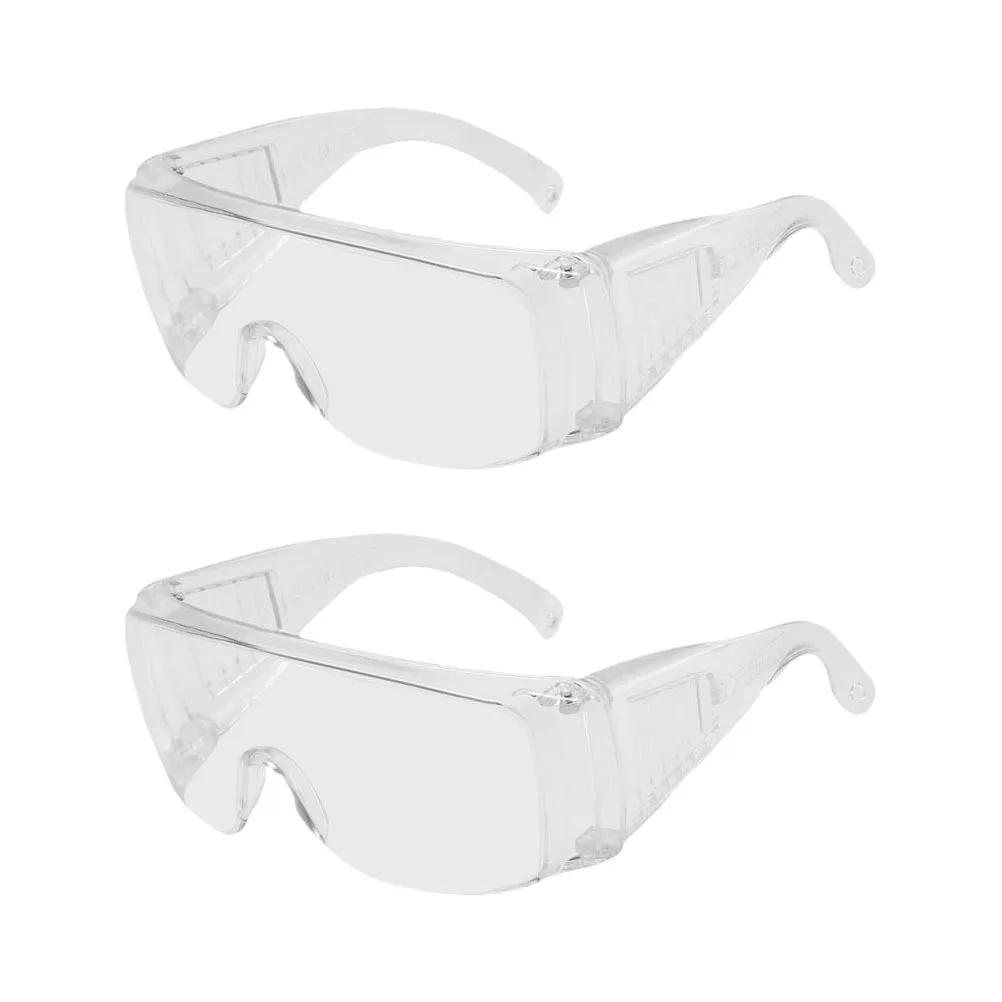 2pcs Anti-Fog Protective Goggles Lightweight Impact Resistant For Outdoor Sports Cycling Hiking Riding Driving Shooting Hunting