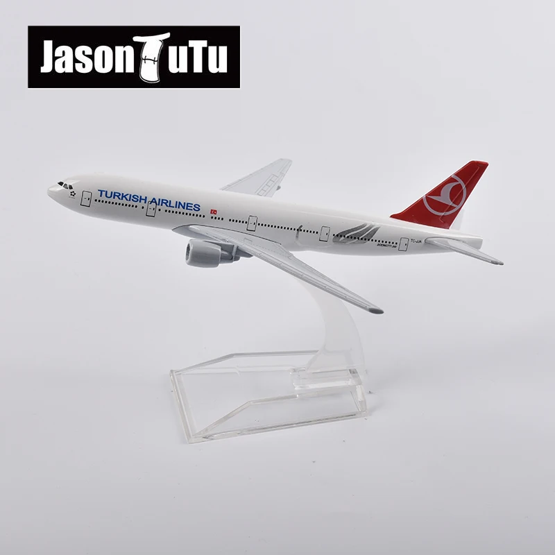 

JASON TUTU 1/400 Scale Diecast Metal Turkish Airlines Boeing 777 Aircraft Model 16CM Miniature Authentic Collectible Gift