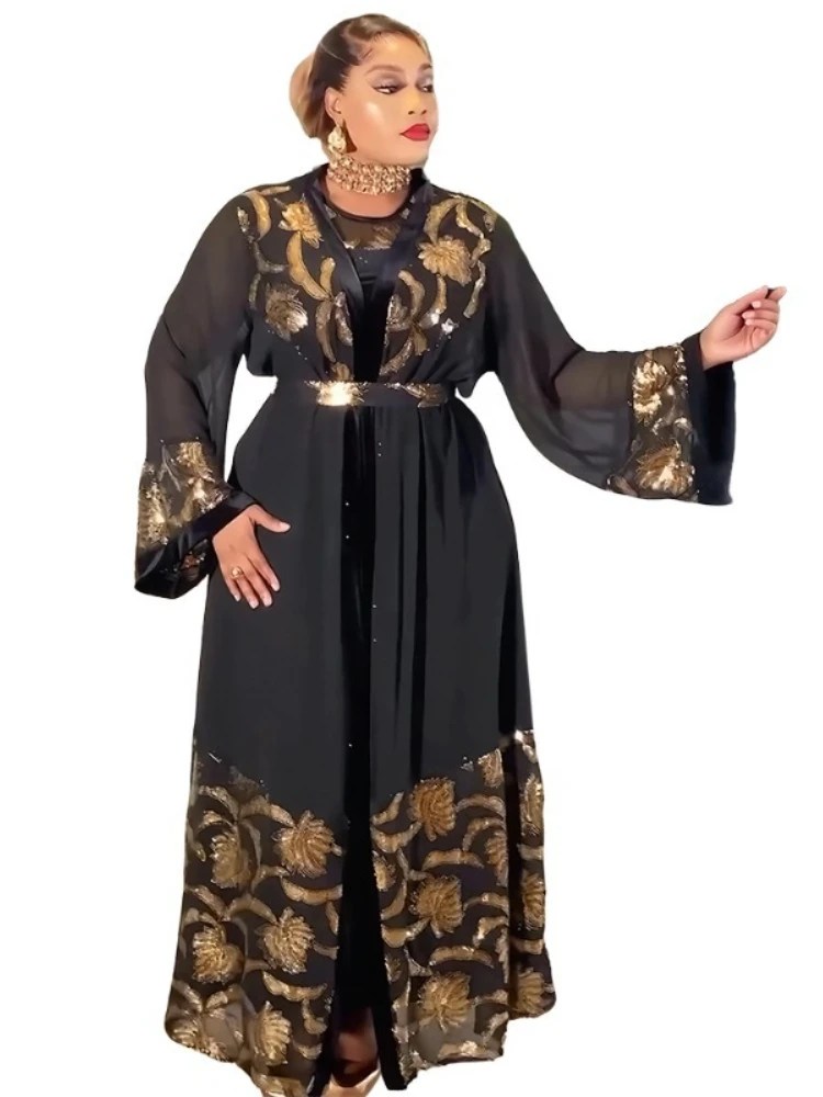 

Рамаданский абайя-кафтан из Дубая, мусульманское платье-хиджаб, кардиган, африканские вечерние платья для женщин, кимоно, женский халат, кафтан, исламская одежда