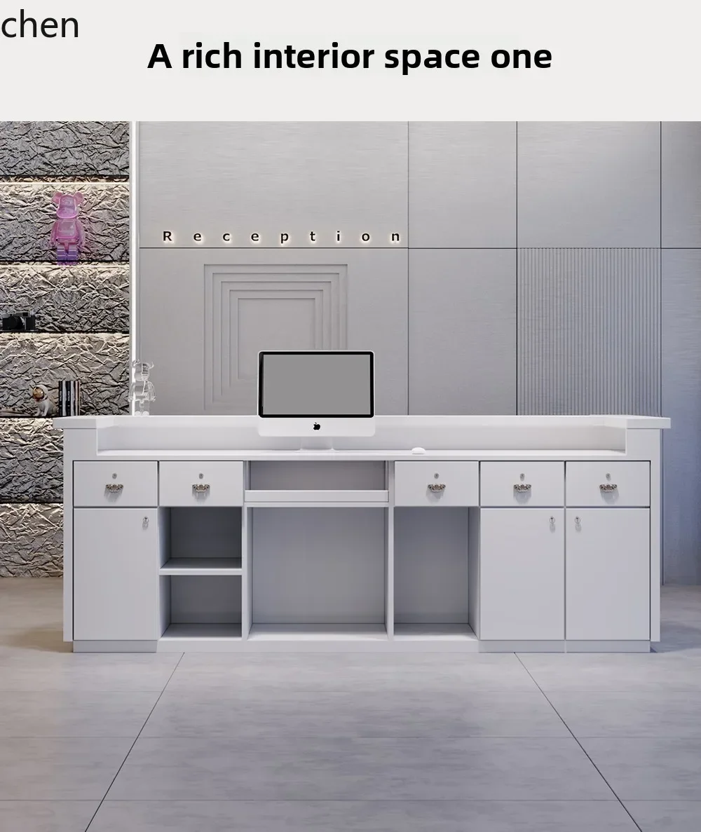 

HYS stainless steel front desk clothing store hairdresser gym checkout page dance studio reception desk pub bar