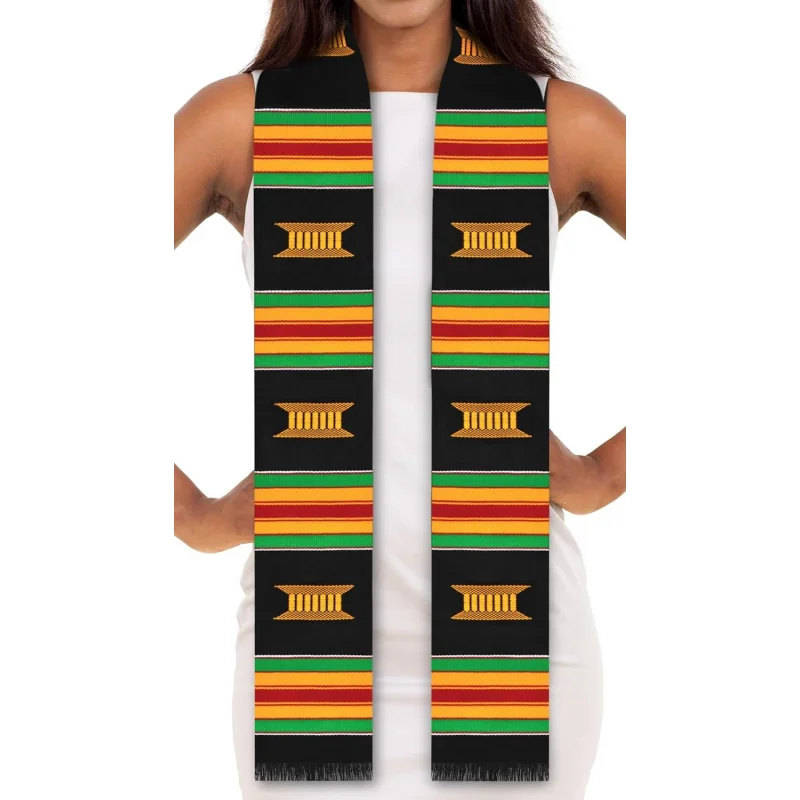 

Kente Cloth Stole Black (New Beautiful Black)