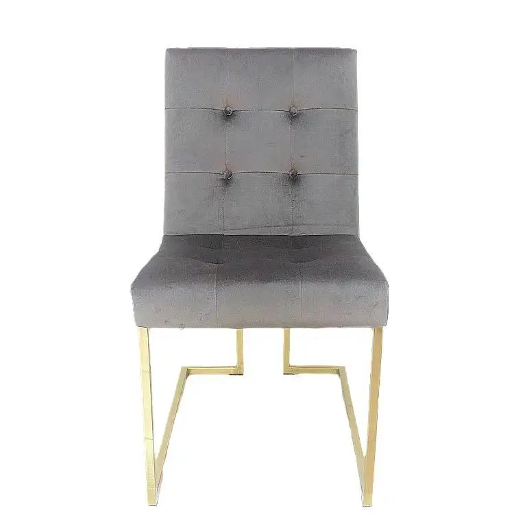 //High Cost Performance Sturdy Metal Structure Comfortable Sitting Experience Dining Chair Suitable For Family Dining