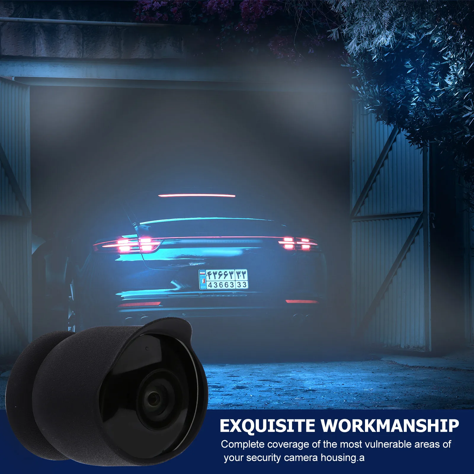 High Durability Silicone Camera Protective Cover for Outdoor Security Cameras Rain Snow Moisture Sun Reflection Reduction