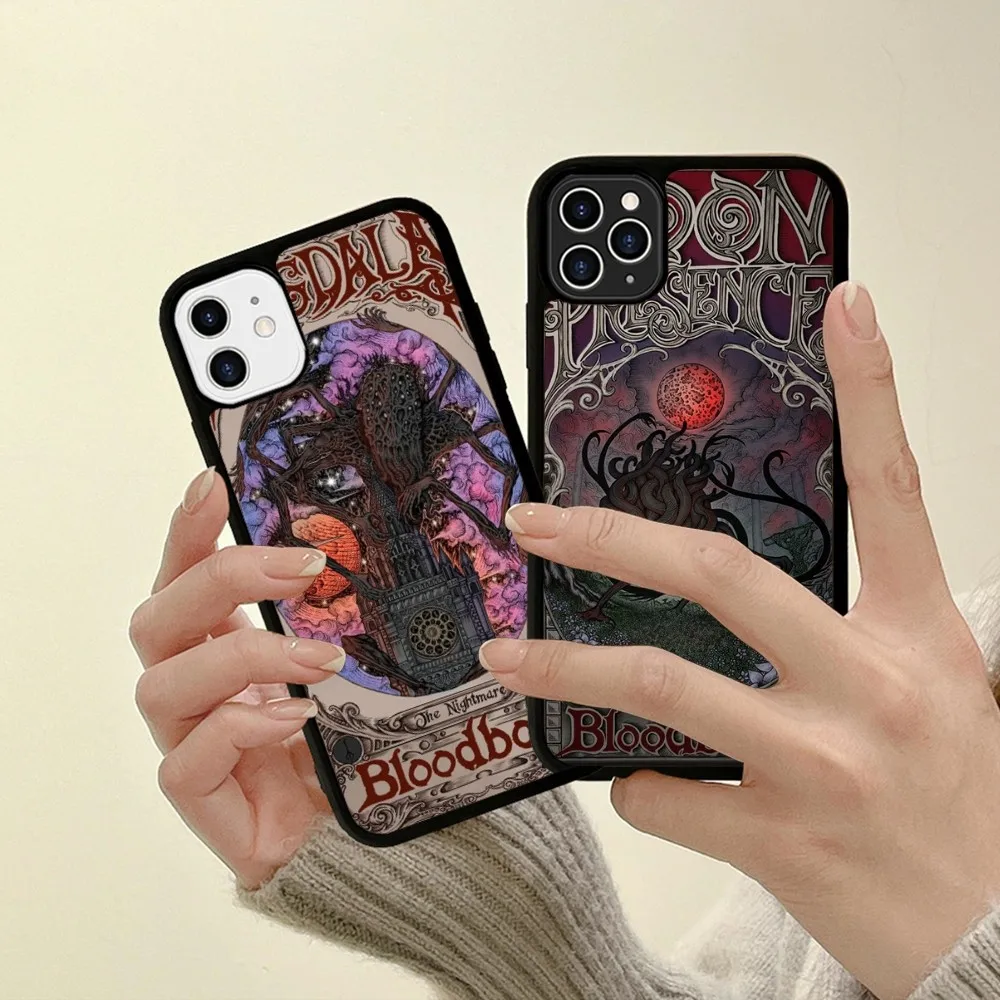 

Bloodborne Phone Case Silicone PC+TPU Case For iPhone 14 11 12 13 Pro Max 8 7 6 Plus X XR Hard Fundas