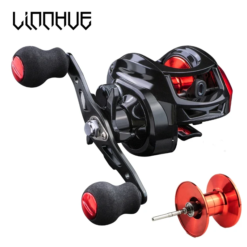 LINNHUE New Baitcasting Reel 7.2 1 High Speed 8KG Max Drag Fishing Reel For Bass in ocean environment 48Hours Cheap Reel Fishing