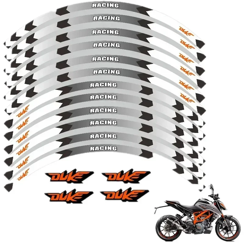 FOR KTM DUKE 125 150 200 300 390 790 990 1290 Motorcycle Parts Contour Wheel Decoration Decal Sticker -3