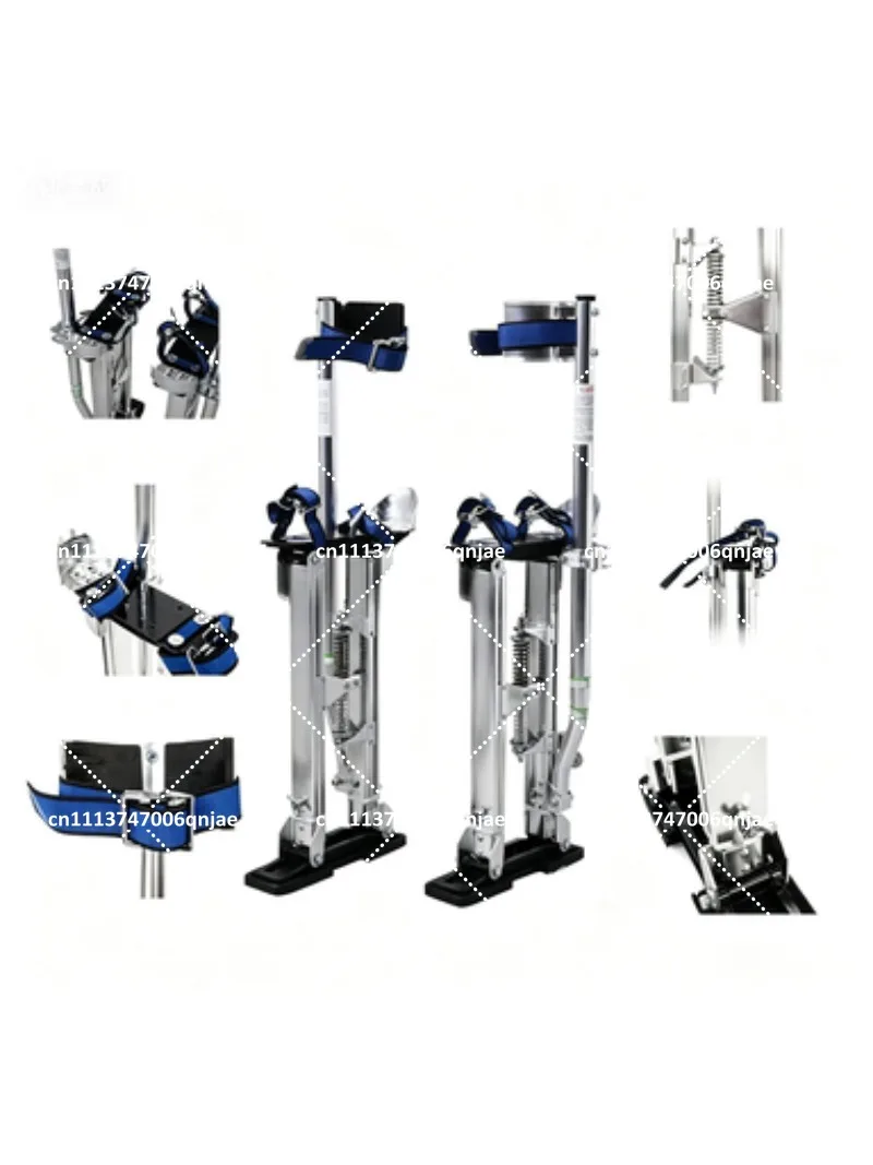 Adjustable Walking Ladder 38-60CM Aluminum Alloy Folding Horse Stool Telescopic Stilt Bracket Multifunctional Construction Tool