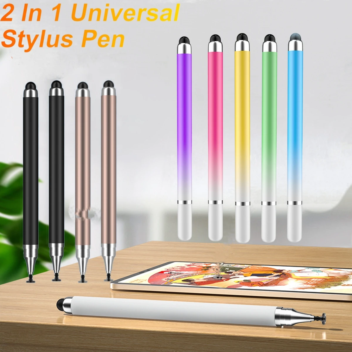

2 in 1 Stylus Pens for Touch Screens,High Sensitivity Capacitive Stylus Pencil for iPad Tablets All Universal Touchscreen Device