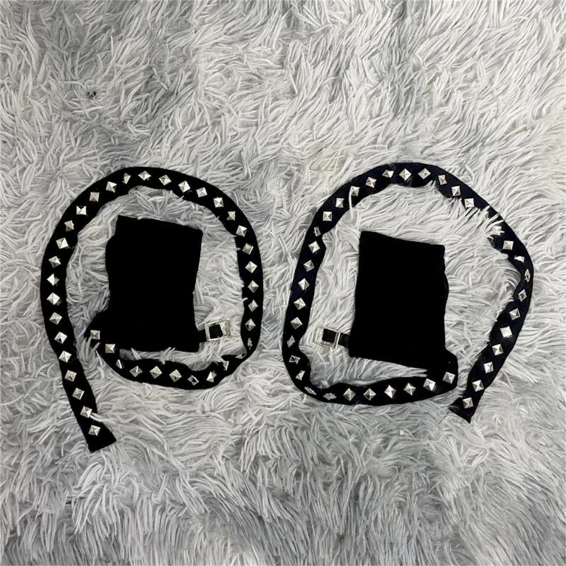 652f 2pcs Длительность модных перчаток Cool Punk Styles Mitten