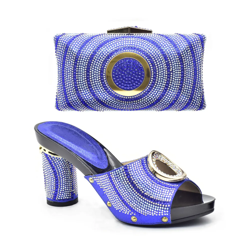 

Plus size fashion hot diamond heeled sandals wedding banquet clutch satchel party dinner set