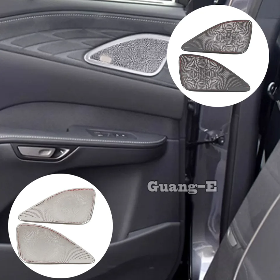 Stainless Steel Rear Door Panel Horn Speaker Cover For Lexus RX