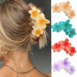 1pcs/2pcs Candy colors large Flower Hair Clip for Women Elegant Temperament Shark Clip Fashionable Girl Hair claw