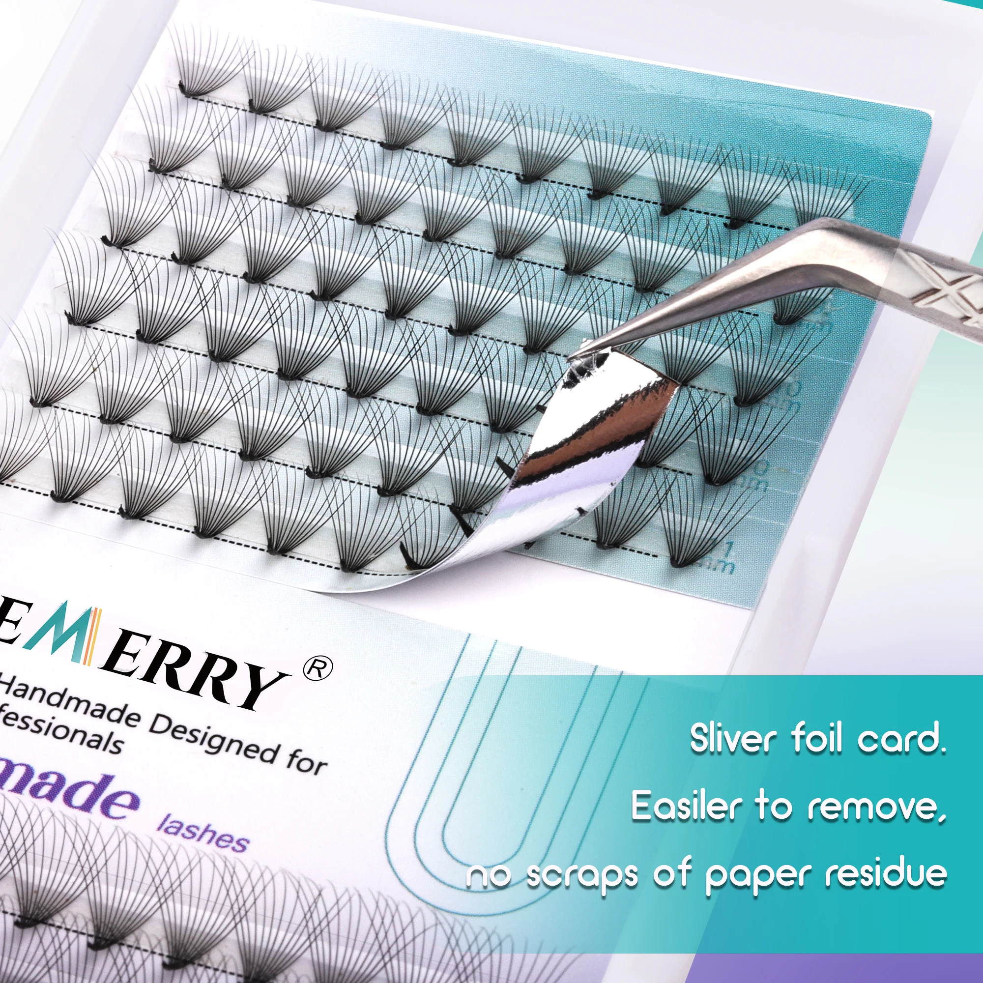 GEMERRY Premade Volume Fan Lashes 3D 5D 6D 10D 16D 20D Eyelash Extension Sharp Narrow Stem Fake Eyelashes Cluster Russian Volume