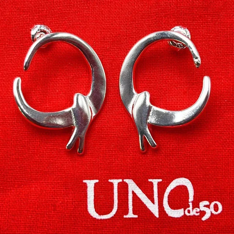 2023 UNOde50 earring Espanha Alta Qualidade Criativo Exquisite Brincos Geométricos Das Mulheres Romântico Jóias Gift Bag