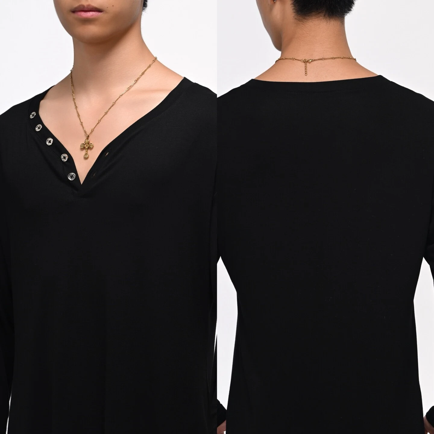 

Men Rumba Latin Dance Clothing Long Sleeves Black Tops Adult Male Cha Cha Dancing Practice Wear Training T Shirt Salsa DNV26289