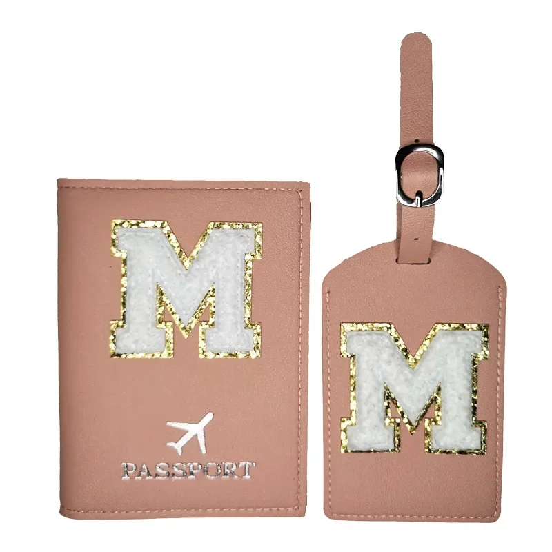 New Fashion Letter Printed Passport Covers Unisex Luggage Tag Passport Holder Flight Ticket Clip Id Holder Travel  Accessories