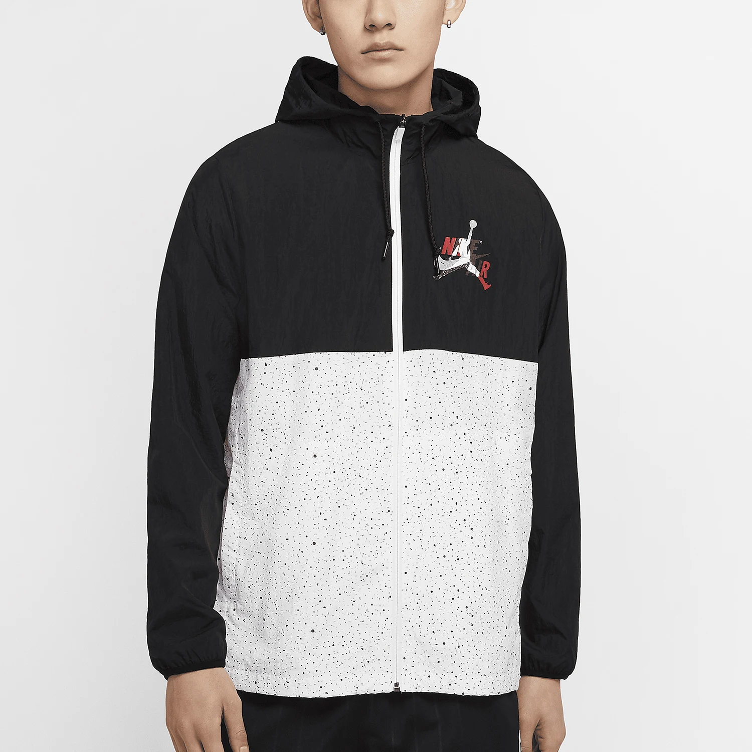 Nike genuine new men's hooded patchwork sports fashion casual jacket CT9369-010
