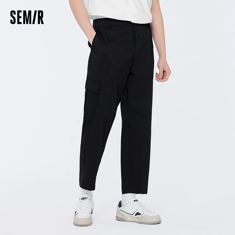 

Semir Casual Pants Men Cool Feeling 2024 Summer New Style Men'S Simple Loose Tapered Trousers Trend Ins