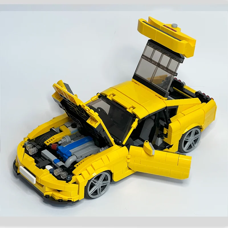 

1566PCS New MOC Car Model City Highway (1:14) Supra MK4 Modular High Difficulty Adult Building Block Toy Gift