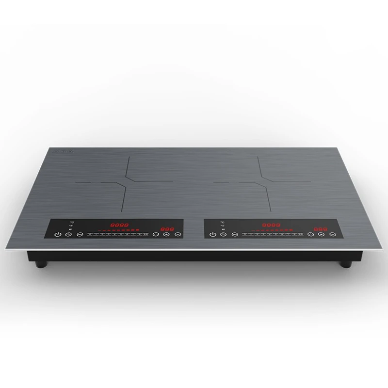 طباخ التعريفي عالي الطاقة منزلي H66 موقد مزدوج سلك نحى لوحة كريستال سوداء موقد متكامل غلاية حريق #1