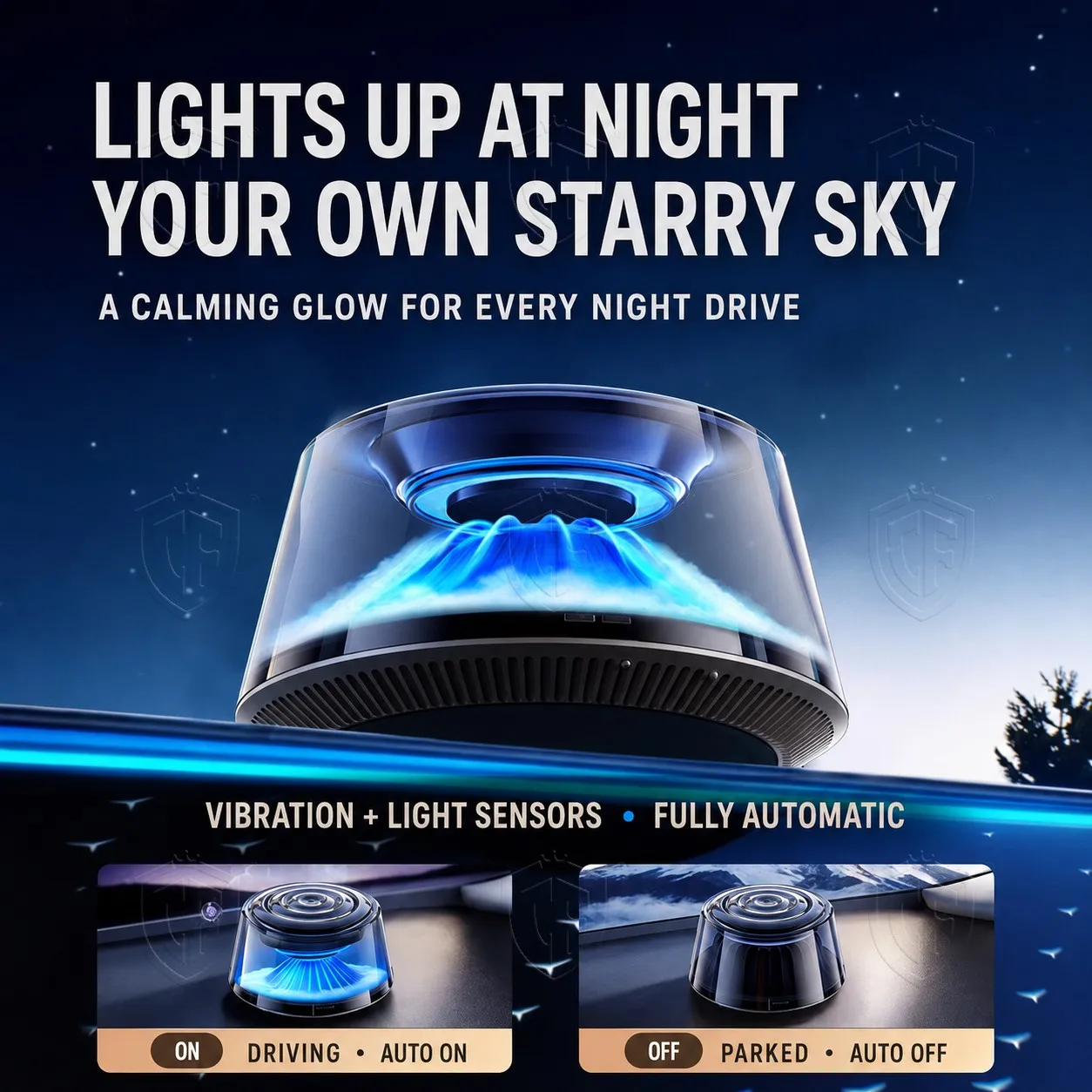 Smart Car Air Freshener Automatic Spray Aroma Diffuser 6 Color RGB Ambient Light Luxury Fragrance for Drivers Car Interior Decor