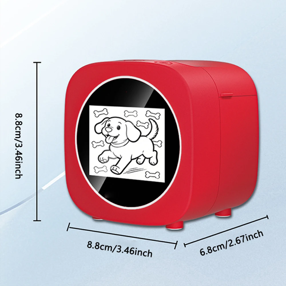 AI Voice Control Thermal Printer, Wireless Portable Mini Label Maker, Voice Recognition Image Printing, Multi-scene